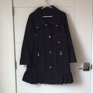 Betsy Johnson, M, BLACK , raincoat, super adorable
